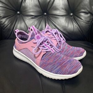 Speedknit champion womens purple running shoes size 5 gym workout exercise